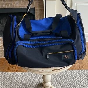 Blue and Black Travel Duffel Bag - like new